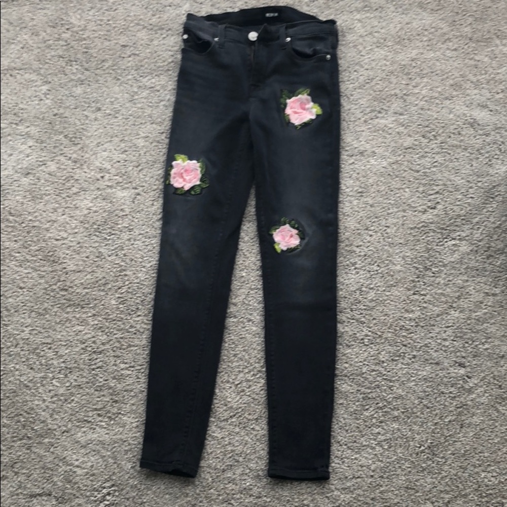 Hudson jeans with embroidery